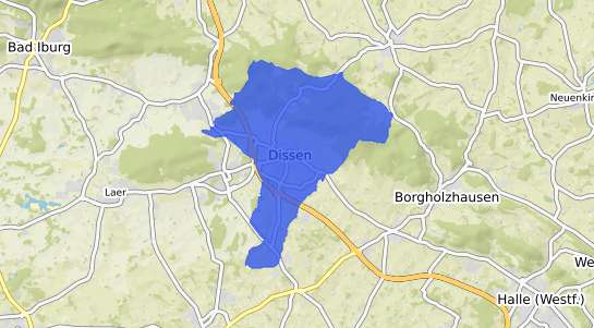Bodenrichtwertkarte Dissen am Teutoburger Wald